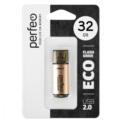 Флешка USB Perfeo 32GB E04 eco золотой