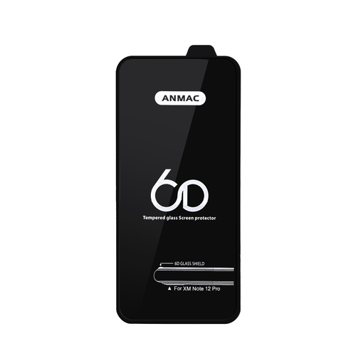 Защитное стекло Xiaomi Poco X5 Pro/Redmi Note 12 Pro/12 Pro Plus черный 6D Anmac тех.пак