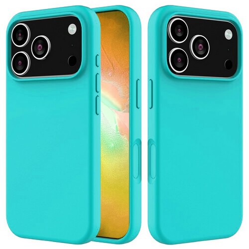 Накладка Apple iPhone 17 Pro бирюзовый Silicone Case без лого