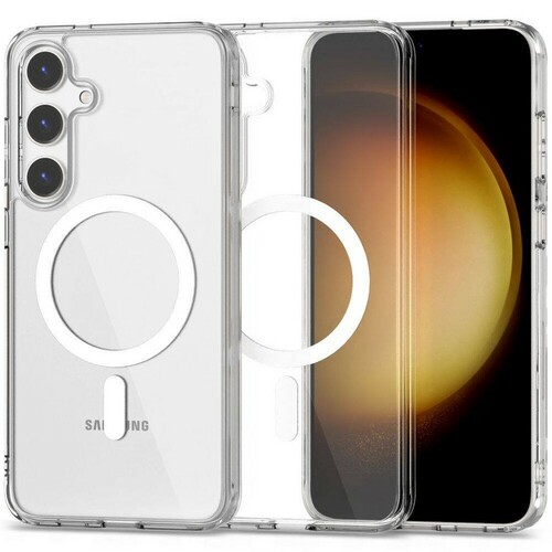 Накладка Samsung S24 Plus прозрачный силикон SafeMag