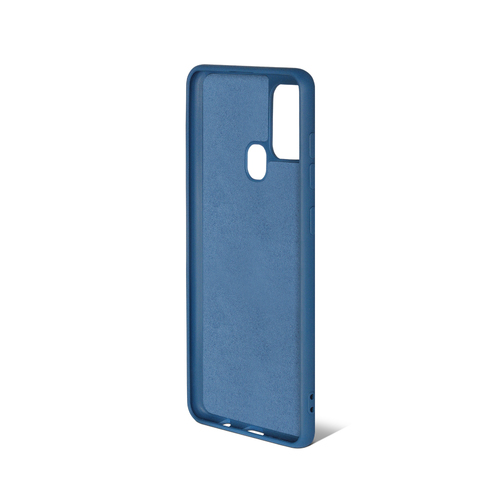 Накладка Samsung A21s темно-синий Silicone Case Full без лого