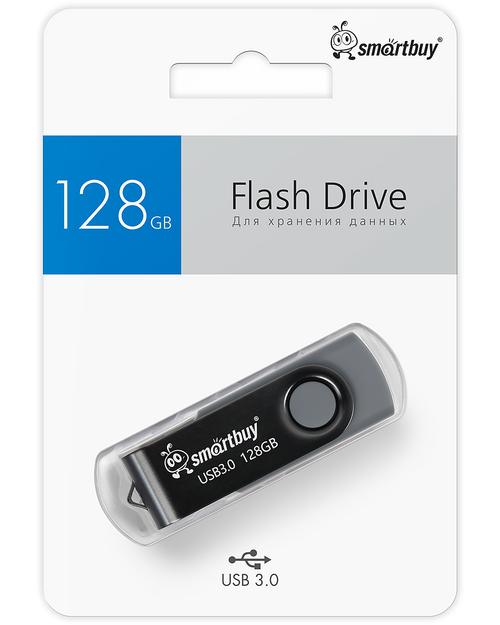 Флешка USB SmartBuy 128GB Twist USB 3.0 черный