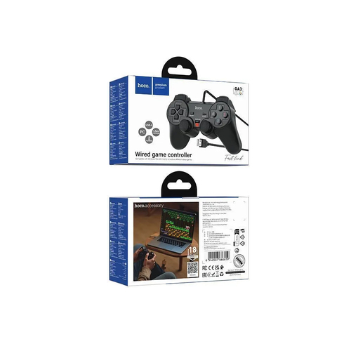 Геймпад HOCO GA3 проводной PC PS3 черный