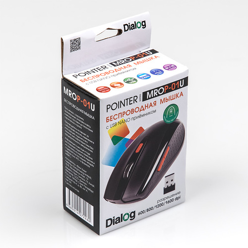 Мышь Dialog Pointer MROP-01U беспроводная оптическая черный