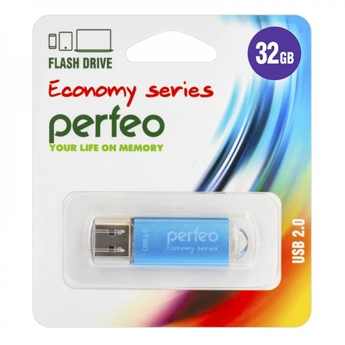 Флешка USB Perfeo 32GB E01 eco голубой