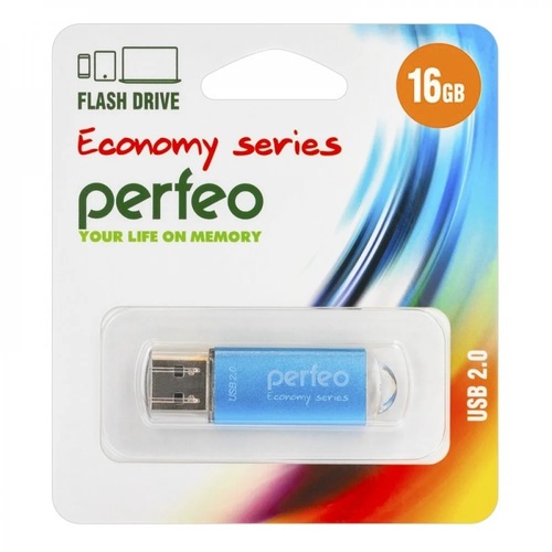Флешка USB Perfeo 16GB E01 eco голубой