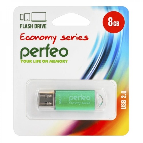 Флешка USB Perfeo 8GB E01 eco зеленый