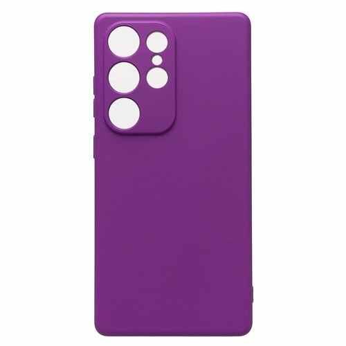 Накладка Samsung S25 Ultra фиолетовый Silicone Case Full без лого
