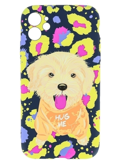 Накладка Apple iPhone 13 Pro черный Soft Touch силикон Животные Собаки Hug Me