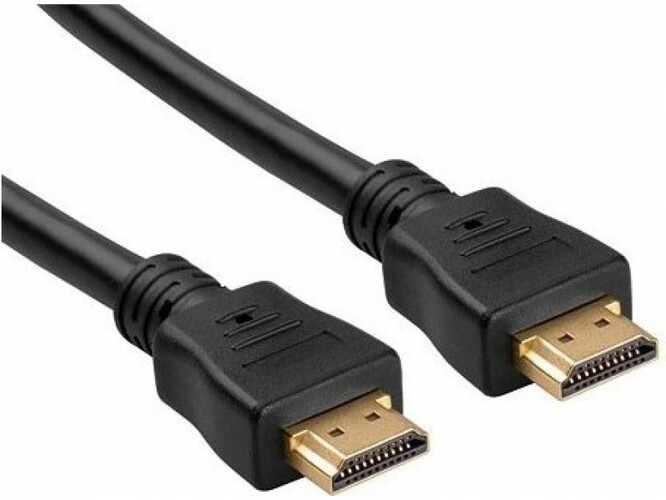 Кабель HDMI(п) - HDMI(п) No brand прорезиненный черный круглый 3 м. v2.0 4K