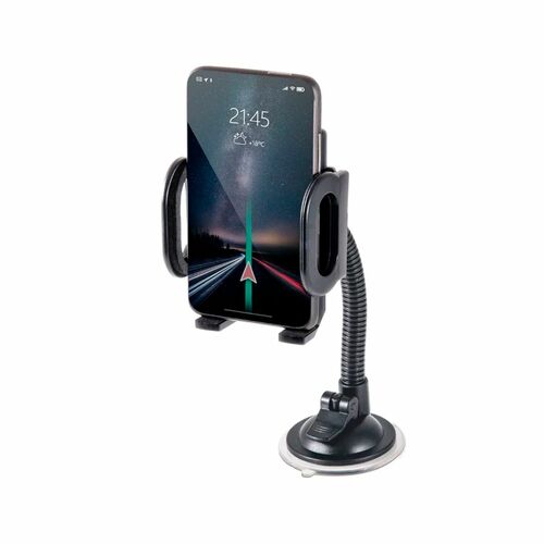 Держатeль для телефона автомобильный FaisON FH-111B раздвижной на панель черный гибкая штанга - 2