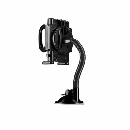 Держатeль для телефона автомобильный FaisON FH-111B раздвижной на панель черный гибкая штанга - 3