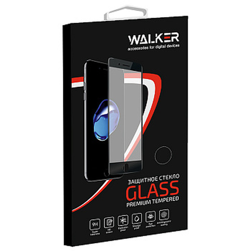 Защитное стекло Apple iPhone 16 Pro черный 3D WALKER