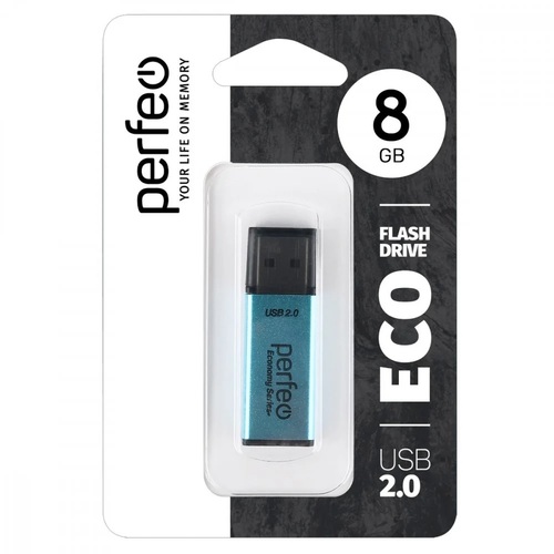 Флешка USB Perfeo 8GB E03 eco синий