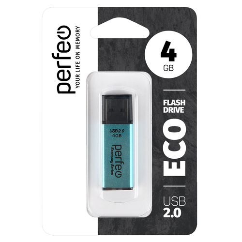Флешка USB Perfeo 4GB E03 eco зеленый