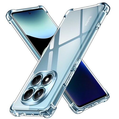 Накладка Xiaomi Poco M8 Pro/Redmi Note 15 Pro Plus 5G прозрачный с защитой камеры силикон Противоударный