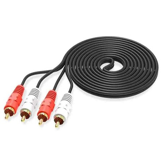 Кабель 2 RCA(п) - 2 RCA(п) No brand пвх черный 5 м. 