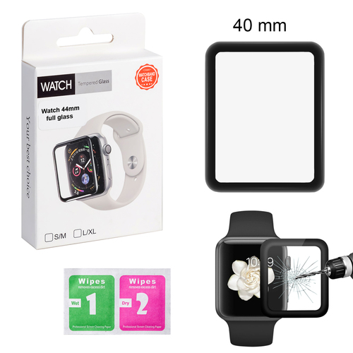 Защитное стекло Apple iWatch 42 черный 3D