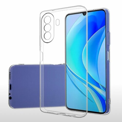 Накладка Huawei Nova Y70/Y70 Plus прозрачный 1мм силикон