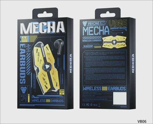 Наушники Wekome VB06 вкладыши, Bluetooth, TWS, черный