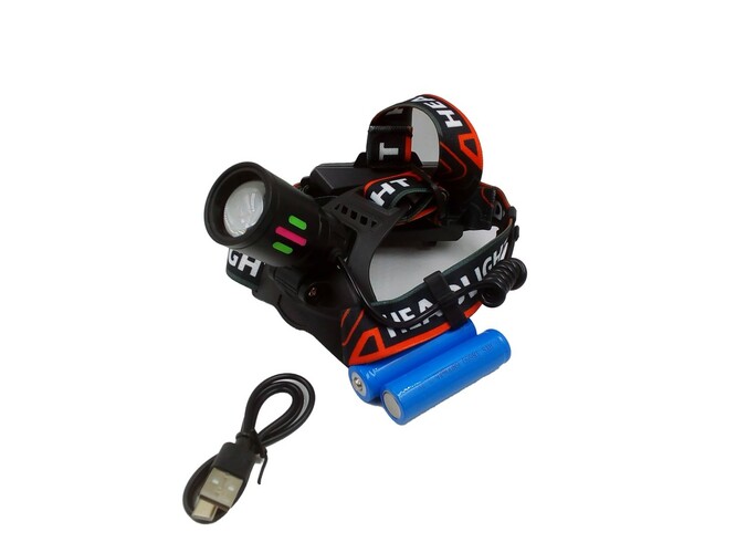 Фонарик налобный Live Power 8083-PM10-TG 1 LED 2*18650