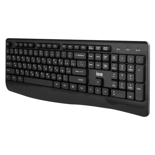 Клавиатура ISA KB-04 проводная мультимедийная черный - 2
