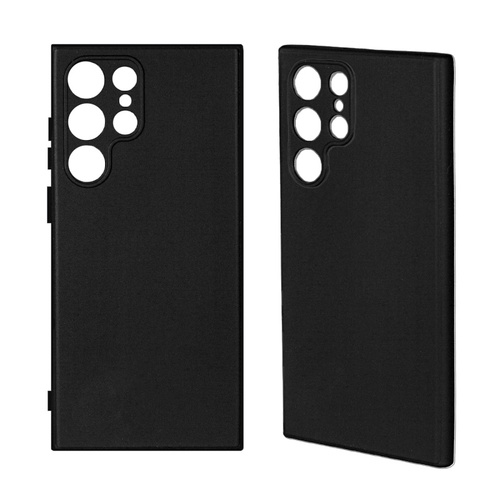 Накладка Samsung S26 Ultra черный матовый с защитой камеры силикон Однотонный