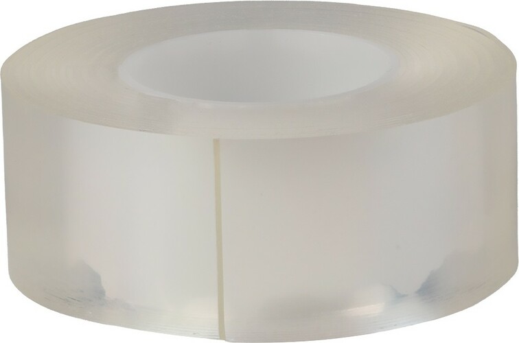 Скотч двухсторонняя многоразовая Smartbuy 1*30мм*3м прозрачная