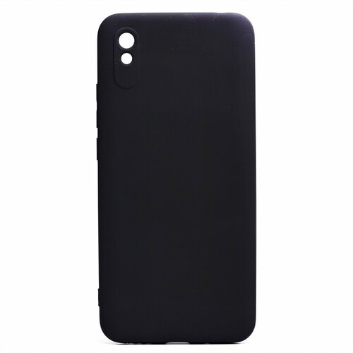 Накладка Xiaomi Redmi 9A черный Silicone Case Full без лого