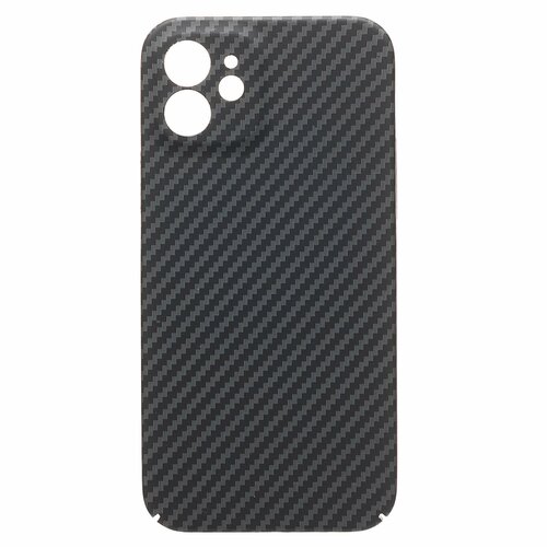 Накладка Xiaomi Redmi Note 15 Pro 4G черный с защитой камеры пластик Карбон