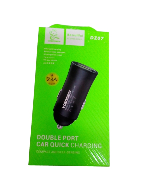 Автомобильные зарядные устройства Denmen DZ07 2USB черный 2.4A