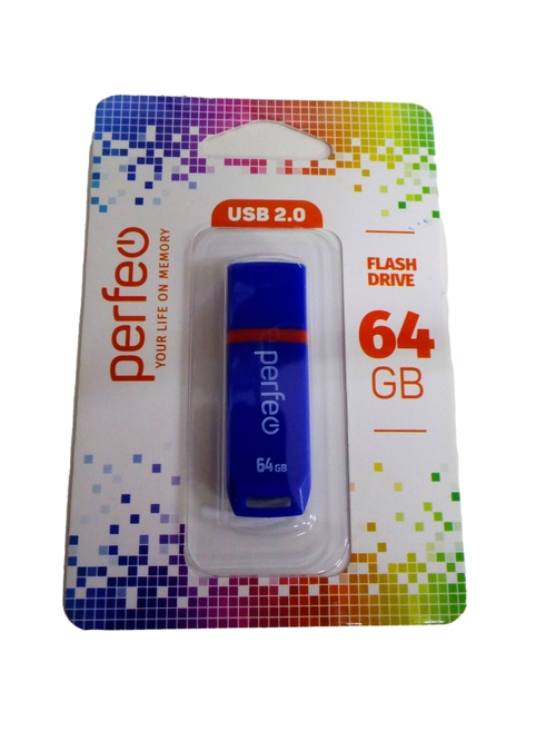 Флешка USB Perfeo 64GB C11 синий