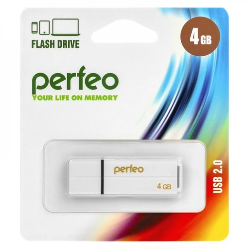 Флешка USB Perfeo 4GB C01G2 белый