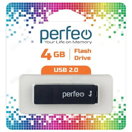 Флешка USB Perfeo 4GB C05 черный