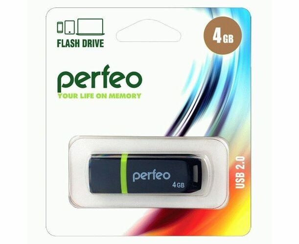 Флешка USB Perfeo 4GB C11 черный