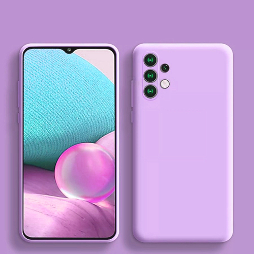 Накладка Samsung A32 4G сиреневый Silicone Case без лого