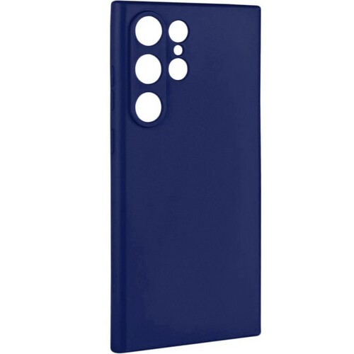 Накладка Samsung S23 Ultra синий Silicone Case без лого