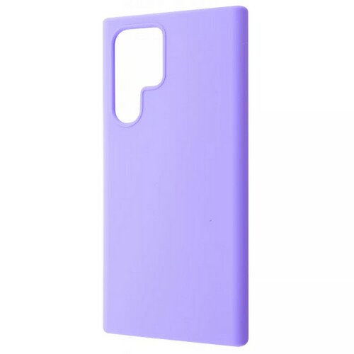 Накладка Samsung S22 Ultra сиреневый с защитой камеры Silicone Case Full без лого