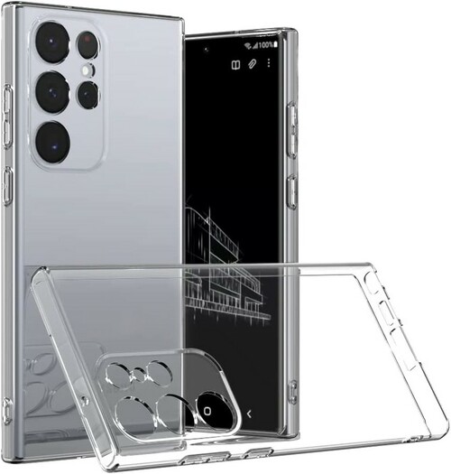 Накладка Samsung S23 Ultra прозрачный 1мм силикон