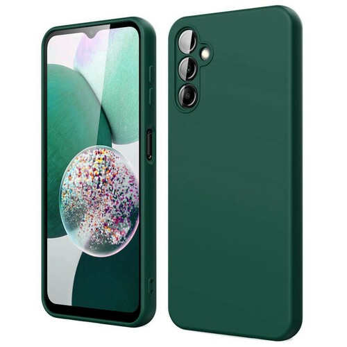 Накладка Samsung S23 FE темно-зеленый Silicone Case Full без лого