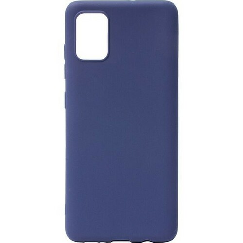 Накладка Samsung A31 темно-синий Silicone Case без лого