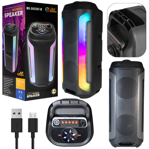 Колонка Напольная 3632 TF/AUX/Radio/USB/bluetooth черный