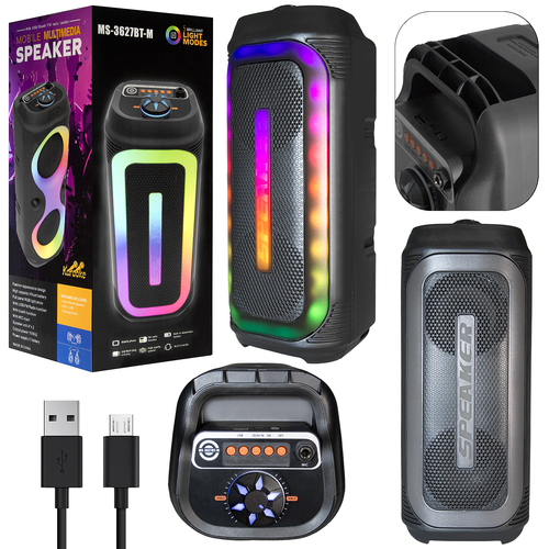 Колонка Напольная 3627 TF/AUX/Radio/USB/bluetooth черный