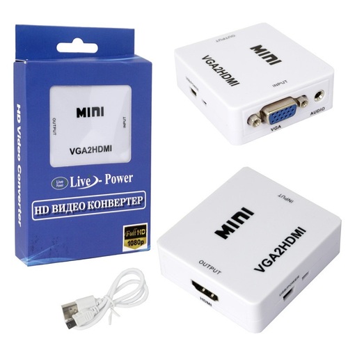 Адаптер VGA - HDMI + Audio No brand 