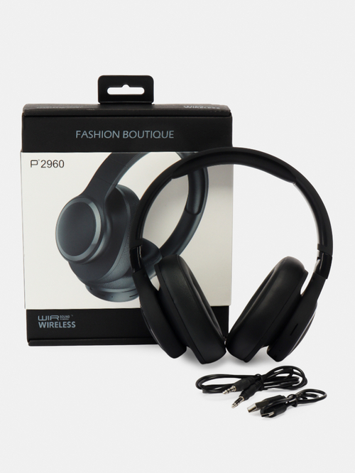 Наушники Union P2960 накладные, Bluetooth, черный