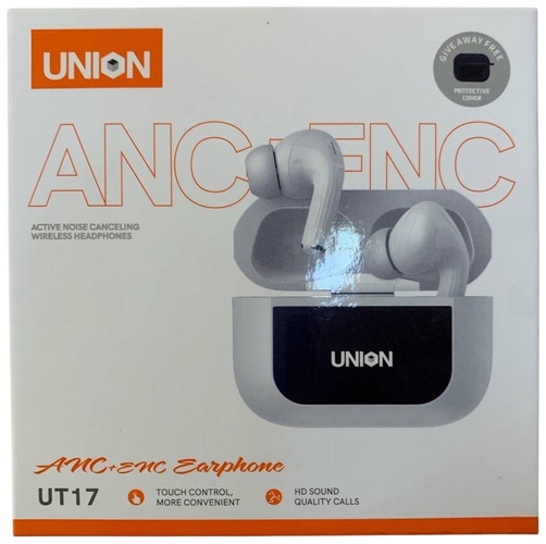 Наушники Union UT-17 вакуумные, Bluetooth, TWS, белый LED дисплей - 4