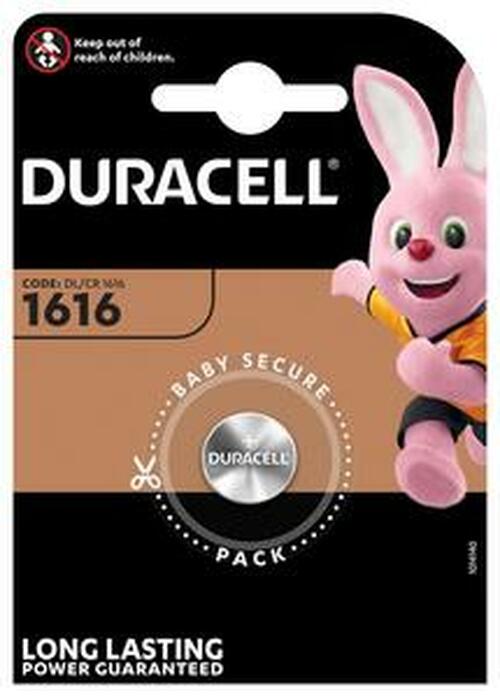 Батарейка Duracell CR1616 BL1 литиевая