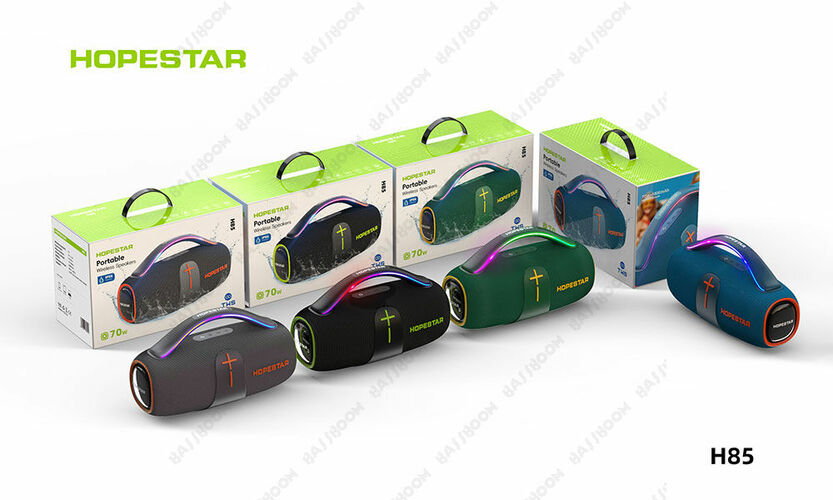 Колонка Бумбокс Hopestar H85 TF/AUX/USB/bluetooth серый