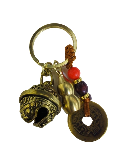 Брелок фен-шуй Pixiu круглый Колокольчик