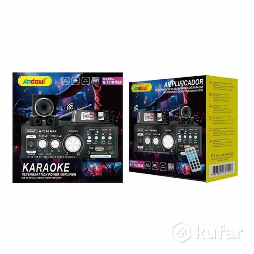 Усилитель звука ANDOWL Q-T110 MAX Bluetooth/AUX/FM/USB/TF, ,
